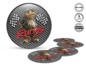 Adesivo Cupola Stile Racing Badge Cerchio Tuning Pro
